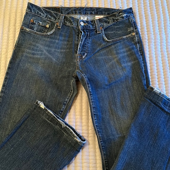 Lucky Brand men’s jeans, button fly, slim bootleg, size: waist 33, hemed to 30. - Picture 1 of 8